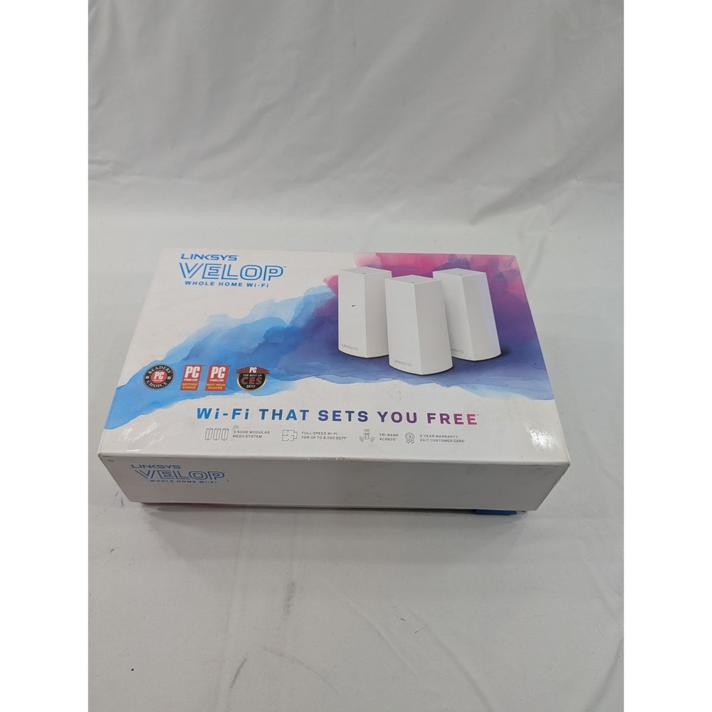 Linksys WHW0303 Velop Tri-Band Whole Home WiFi System - White (3-Pack)